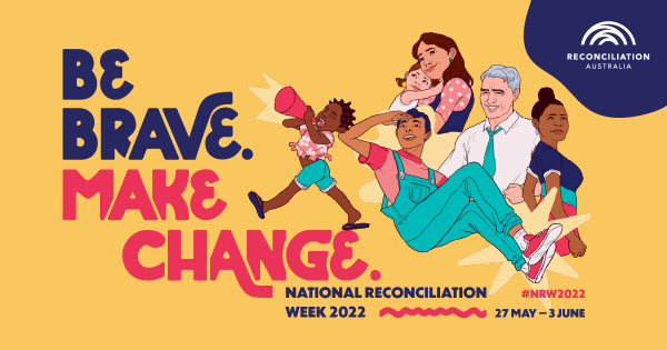 Promotional image for National Reconciliation Week 2022. The image features the theme 